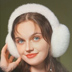 Chic White Faux Fur Earmuffs
